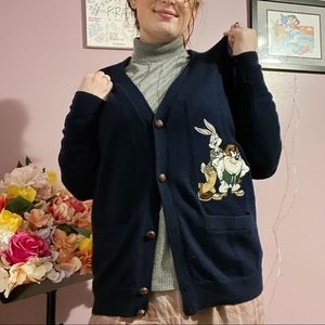 vintage looney tunes cardigan